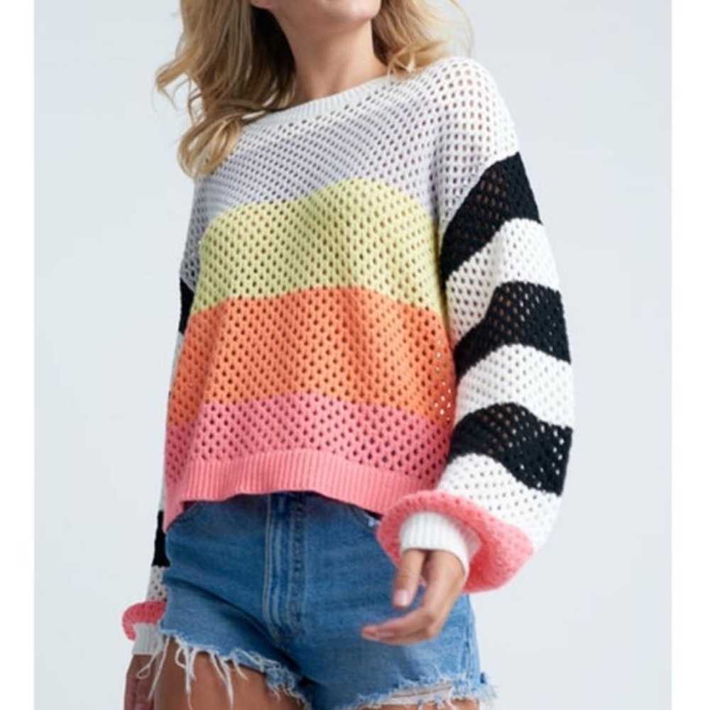 Lisa Todd Colorful Striped Women's Sweater